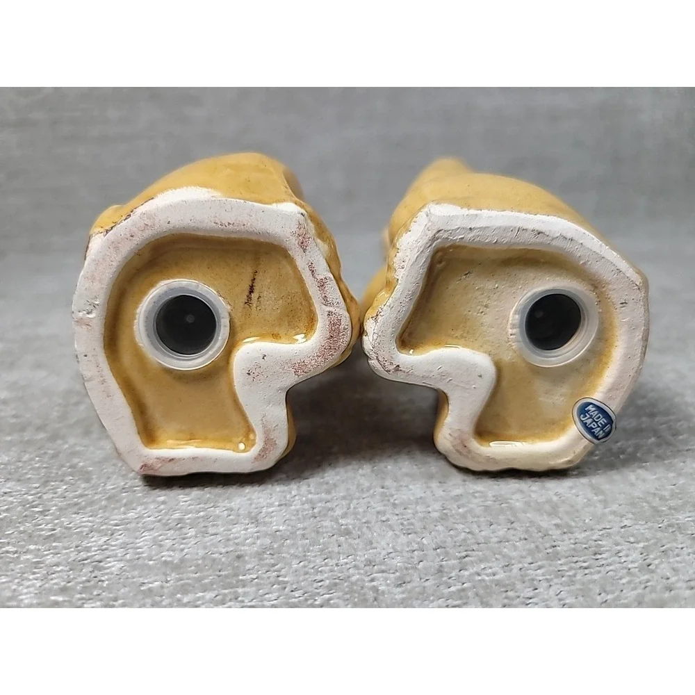 Basset Hound Dogs Sad Eyes Tear Salt & Pepper‎ Shakers  Japan MCM 4 1/4